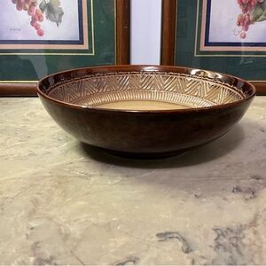 Noble Excellence Coupe Soup Bowl Native Habitat Pattern 7 5/8”